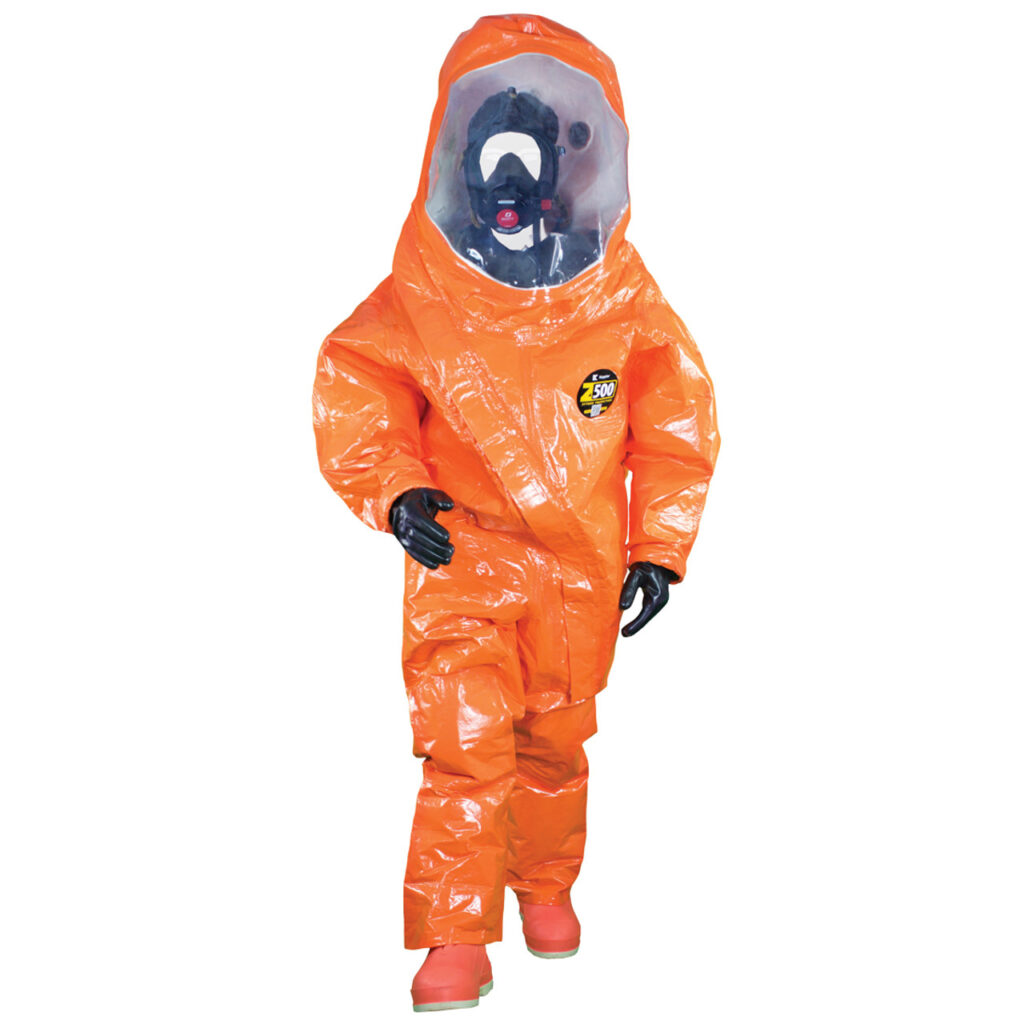 traje de materiales peligrosos